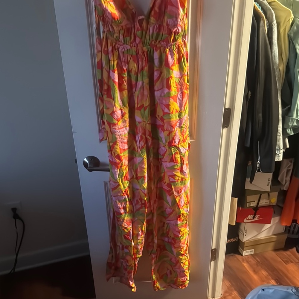 Fashion Nova Multicolor Backless Dress